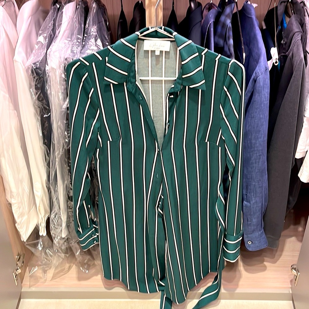 Striped green dress